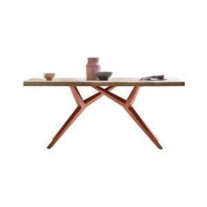 SIT Möbel Mango houten eettafel, frame antiek bruin | B 160 x D 90 x H 75 cm | naturel | 15280-00 | TAFEL & Banken serie - meerkleurig Multi-materiaal 15280-00
