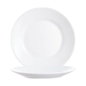 Arcoroc Set Van 6 Dessertborden Uit Opaalglas, 19,5 Cm, Restaurant - wit 22530