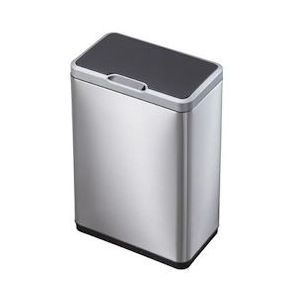 Eko vuilbak met sensor Mirage 20 + 20 l, zwart - zilver Roestvrij staal 31707164