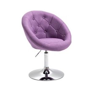 SVITA Havana fauteuil lounge violet club fauteuil barkruk draaifauteuil retro - paars Polyester 90484