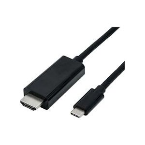 ROLINE USB type C - HDMI adapterkabel, M/M, 2 m - zwart 11.04.5841