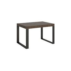 Itamoby Uitschuifbare tafel 90x120/224 cm Antraciet Tecno Walnoot structuur - 8058994303814
