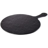 APS - SLATE ROCK - Dienblad - Zwart - Ø 30 cm - Hoogte 1,5 cm