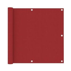 vidaXL Balkonscherm 90x400 cm oxford stof rood - rood 135037