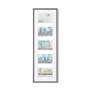walther + design Lifestyle Gallery Fotolijst 5x 10x15 cm, STAAL - 430744