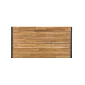 Bolero rechthoekige tafel van staal en acaciahout in industriële stijl - Staal DS157