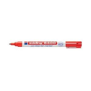 Edding permanent marker voor CD/DVD/BD e-8400 rood - 4-8400002