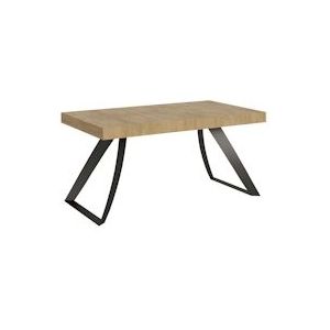 Itamoby Uitschuifbare tafel 90x160/420 cm Proxy Antraciet Natuurlijke Eiken Structuur - VE160TAPRX420-QN-AN