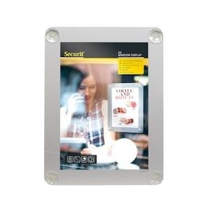 Securit® Dubbelzijdige A4 Raam Poster Frame In Grijs |0,4 kg - grijs PFW-A4-GY