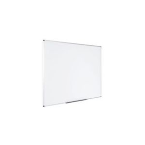 Bi-Office Maya Licht Geruit Gelakt Staal Whiteboard Met Subtiele Aluminium Omlijsting En Pennenbakje, 150x100 cm - wit Staal MA1507170