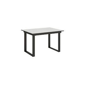 Itamoby Uitschuifbare tafel 90x120/180 cm Bandos Antraciet Wit Asstructuur - VE120TBCBANDO-BF-AN