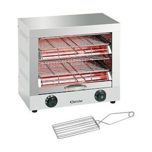 Bartscher Toaster/Kwarts Gratineeroven | 3kW | 2 Etages | 400x370x405(h)mm - A151600