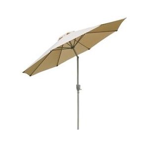 Mendler Parasol N19, tuinparasol, Ø 3m kantelbaar polyester/aluminium 5kg ~ crème - beige Textiel 17223