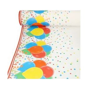 Starpak, Tafelkleed, Vlies "soft selection plus" 40 m x 1,18 m "Lucky Balloons" - rood 4002911618899