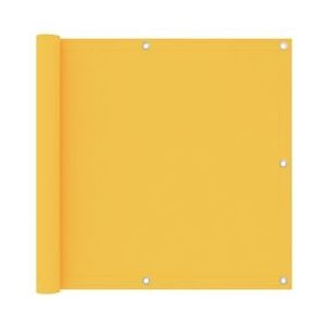 vidaXL Balkonscherm 90x500 cm oxford stof geel - geel 135026