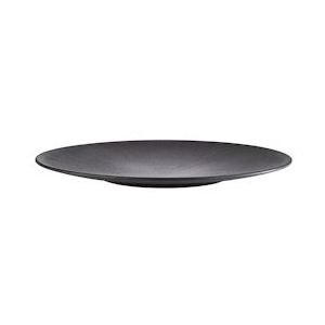 APS bord/diner bord/decoratie bord/melamine bord -NERO-Ø 42 cm, H: 3,5 cm - zwart Synthetisch materiaal 85066