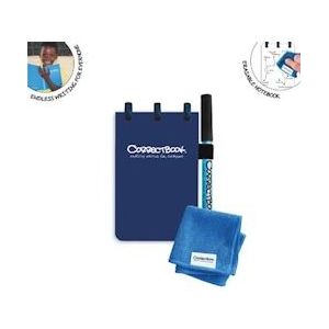 Correctbook Pocket: uitwisbaar / herbruikbaar notitieboek, Midnight Blue (marineblauw) - blauw Papier 8720165125708