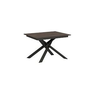 Itamoby Uitschuifbare tafel 90x120/180 cm Ganty walnoot antraciet rand antraciet structuur - VE120TAVGANTY-NC-AN