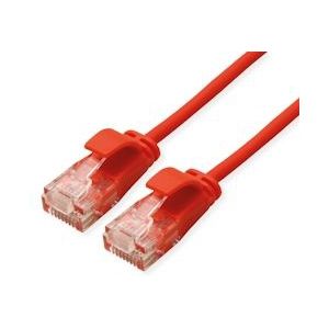 ROLINE UTP Data Center Patchkabel Cat.6A (Class EA), LSOH, extra dun, rood, 0,15 m - rood 21.15.3910