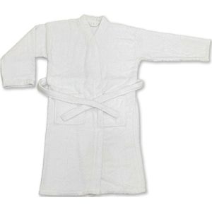 aro Badjas, katoen, maat S / M, unisex, wit - S/M wit Textiel 4894926121439