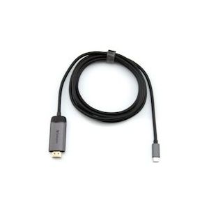 Verbatim USB C naar HDMI 60Hz Kabel 1.5M - zilver Aluminium 49144