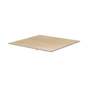 Oviala Business Gelamineerd tafelblad 60x60 cm naturel eiken - Oviala - bruin Metaal 108751