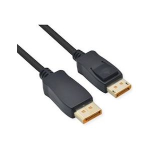 ROLINE DisplayPort-kabel, v2.1, 10K, DP M - M, zwart, 3 m - zwart 11.04.6023