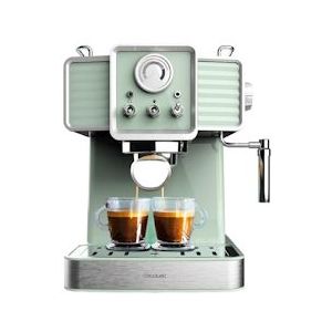 Cecotec Koffiezetapparaat Power Espresso 20 Tradizionale Lichtgroen. 1350 W, Espresso en Cappuccino, 20 Bar, 1,5 L - 01576