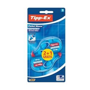 Tipp-Ex correctieroller Pocket Mouse, blister met 3 - 3086123238961