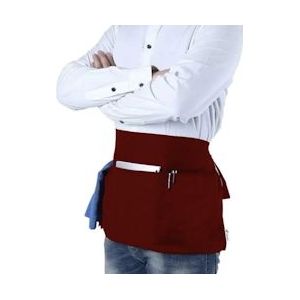 Viamart® - Professionele Horeca Sloof - Bordeaux Rood - one size rood Polyester 8720938793004