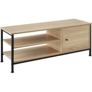 tectake TV-meubel Durban 110x40x45,5cm - Industrieel licht hout, eiken Sonoma - 404641 - bruin Massief hout 404641