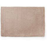 Oviala Business Rechthoekig beige vloerkleed van imitatiebont 120 x 160 cm - beige Polyester 108619