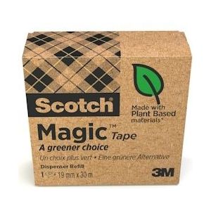 Scotch Plakband Magic Tape A greener choice ft 19 mm x 30 m, doos met 1 rolletje - 30051141405996
