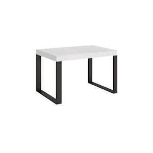 Itamoby Uitschuifbare tafel 90x130/234 cm Tecno Premium Wit As Antraciet Structuur - 8050598002681
