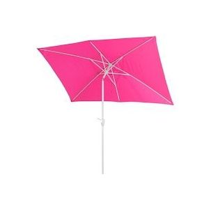 Mendler Parasol N23, tuinparasol, 2x3m rechthoekig kantelbaar, polyester/aluminium 4,5kg UV-bescherming 50+ ~ roze - roze Textiel 76717