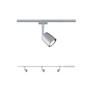 Paulmann URail Railspot Cover Basisset GU10  max. 3x10W  dimbaar 230V Chroom mat#Chroom 95462 - zilver Metaal 95462