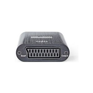 Nedis HDMI-Converter - HDMI Input - Scart Female - 1-weg - 480i - 18 Gbps - Metaal - Antraciet - 5412810336463