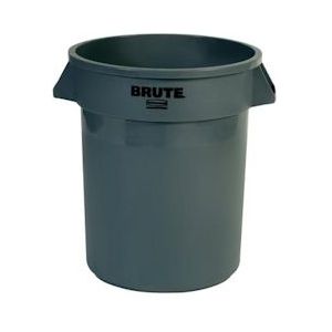 Rubbermaid afvalcontainer Brute, zonder deksel, 76 liter, grijs - GAS-L638