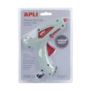 Apli lijmpistool Premium, inclusief 2 lijmpatronen, op blister - blauw Papier 8410782166689