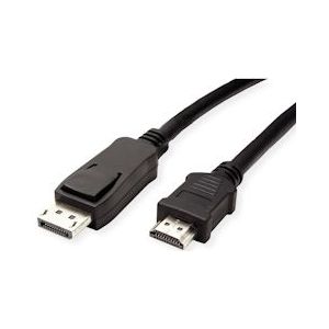 VALUE DisplayPort kabel DP - HDTV, M/M, zwart, 4,5 m - zwart 11.99.5783