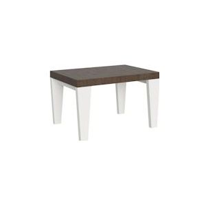 Itamoby Uitschuifbare tafel 90x130/390 cm Spimbo Mix Walnoot blad, witte essen poten - 8050598046685