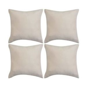 vidaXL-Kussenhoezen-4-stuks-beige-imitatie-suède-50x50-cm-polyester