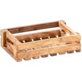 APS - Table Caddy - Dienblad - Olijf - 22 x 15 cm, H: 6 cm, Uniek Olijfhout