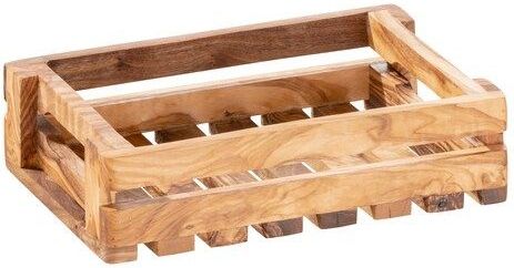 APS - Table Caddy - Dienblad - Olijf - 22 x 15 cm, H: 6 cm, Uniek Olijfhout