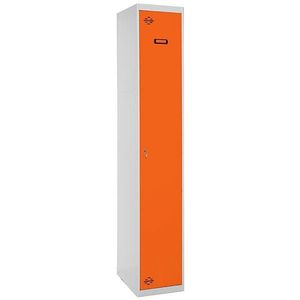 SimonRack Metalen locker 1 INITIAL Deur gedemonteerd GRIJS/ORANJE 1800x300x500 mm (Hoogte x Breedte x Diepte) - 8425437067785