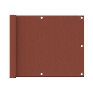 vidaXL Balkonscherm 75x300 cm oxford stof terracotta - rood 134972