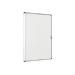 Bi-Office Enclore Earth Afsluitbaar Magnetisch Vitrine Whiteboard Met Alumium Omlijsting, 72,0x98,1 cm (9xA4) - wit Staal RVT630109150