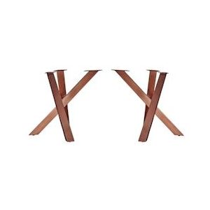 SIT Möbel IJzeren tafelframe | L 90 x B 60 x H 72 cm | antiek bruin | 07116-00 | Serie TOPS & TABLES - bruin Staal 07116-00