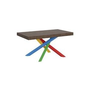 Itamoby Uitschuifbare tafel 90x160/264 cm Volantis veelkleurige walnootstructuur 4/B - VE160TAV4BALL-NC