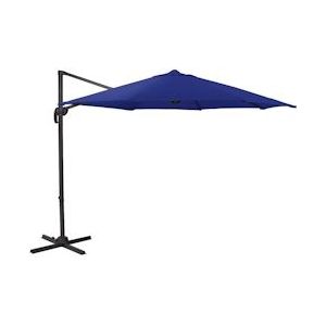 SVITA Verkeerslicht parasol 3m parasol aluminium draaibare parasol tuin terras balkon blauw - blauw Polyester 90546